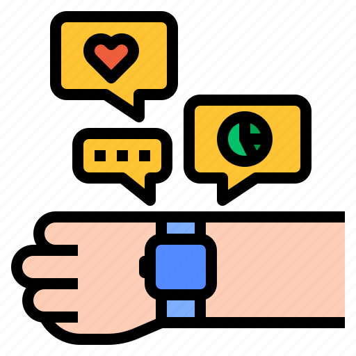 Healthy, smartwatch, statistic, technology, watch icon - Download on Iconfinder