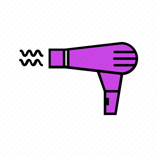 Beauty, consumer electronics, hairdryer, women, female, style, woman icon - Download on Iconfinder