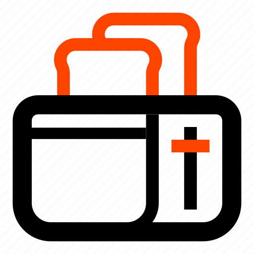 Bread, bread toaster, breakfast, food, kithen, toast, toaster icon - Download on Iconfinder