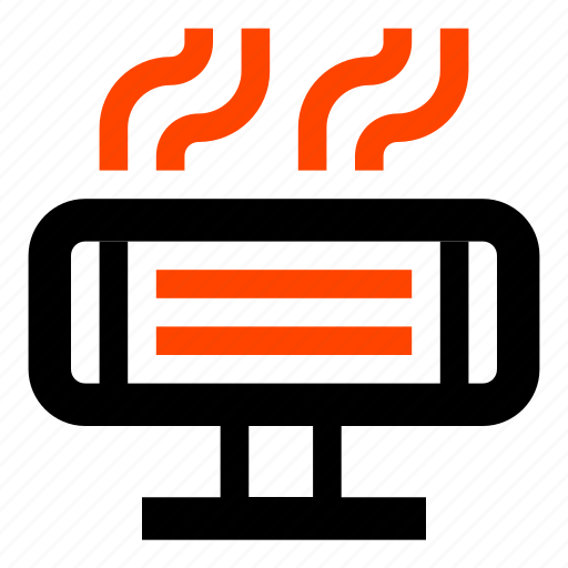 Electric heater, heat lamp, heater, heating, household, infrared heater, invention icon - Download on Iconfinder