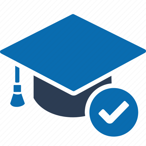 Graduation, education, student, degree, university, learning, check icon - Download on Iconfinder