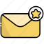 favorite, like, star, mail, email, message, envelope 