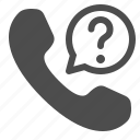 telephone, handset, phone call, question mark, customer service, call center, customer support