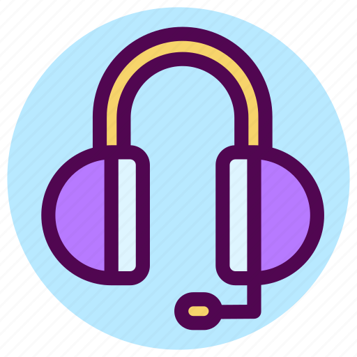 Contact, earphone, headphone, communication, contacts, customer service icon - Download on Iconfinder