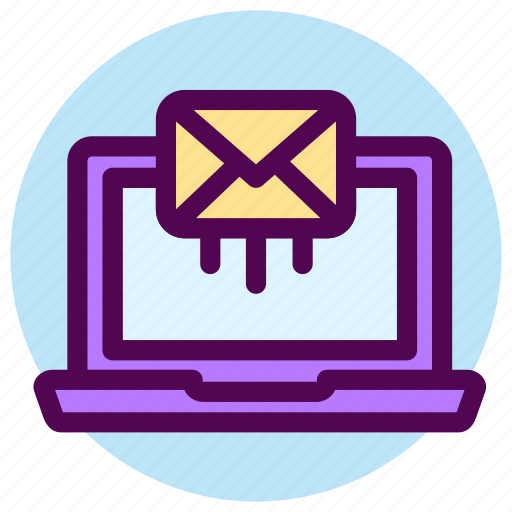 Contact, email, laptop, sending, letter, mail, send icon - Download on Iconfinder