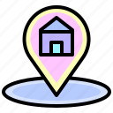 placeholder, pin, navigation, house, home, location, address
