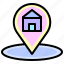 placeholder, pin, navigation, house, home, location, address 