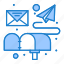 box, email, letter, mail 