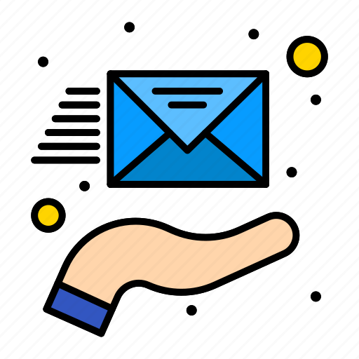 Email, envelope, hand, support icon - Download on Iconfinder