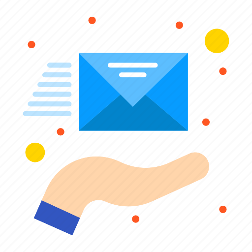 Email, envelope, hand, support icon - Download on Iconfinder