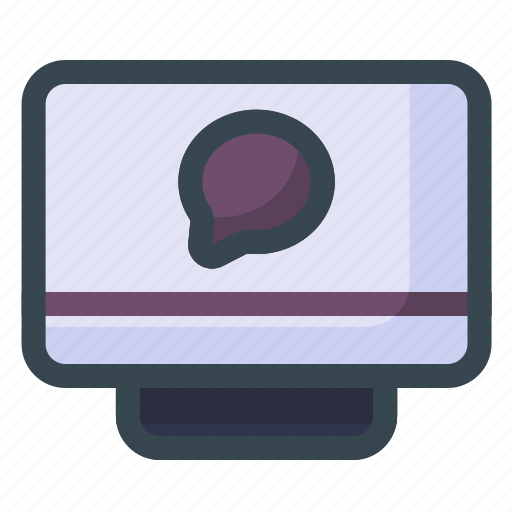 Desktop, talk, chat, message, mail, email, letter icon - Download on Iconfinder