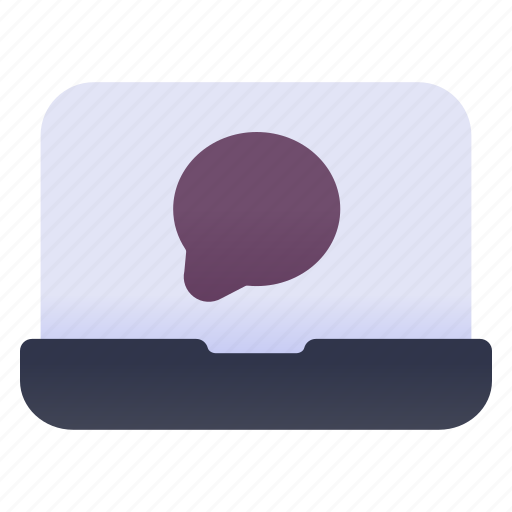 Laptop, talk, chat, message, mail, email, letter icon - Download on Iconfinder