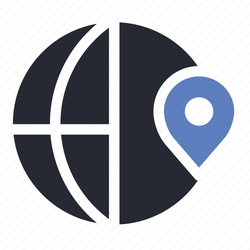 Globe, location, pin, world, worldwide icon - Download on Iconfinder