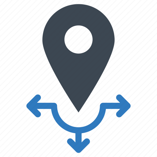 Direction, location, map pin icon - Download on Iconfinder