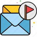 email, flag, mail, message