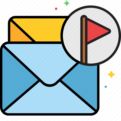 Email, flag, mail, message icon - Download on Iconfinder