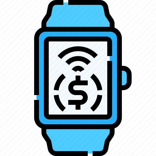 Smart, watch, untract, contactless, tecnology, payment icon - Download on Iconfinder