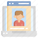 contacts, communication, flaticon, account, information, profile, user