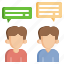 contacts, communication, flaticon, conversation, chat, speech, talk, contact 