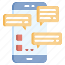 contacts, communication, flaticon, messaging, conversation, mobile, phone, chat, smartphone