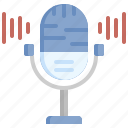 contacts, communication, flaticon, microphone, voicemail, audio, record, sound