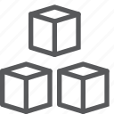 box, content, cube, modules, shipping, storage
