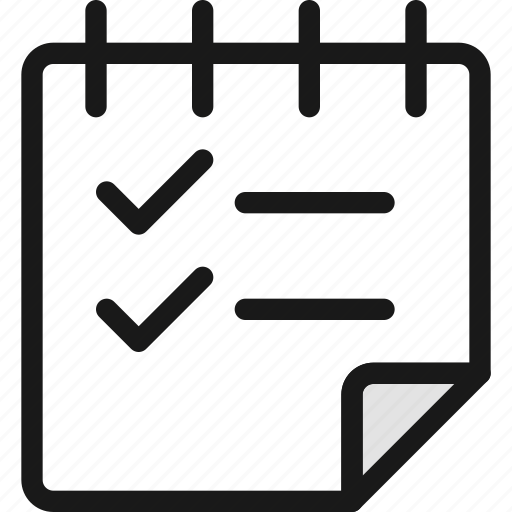Notes, checklist, flip icon - Download on Iconfinder