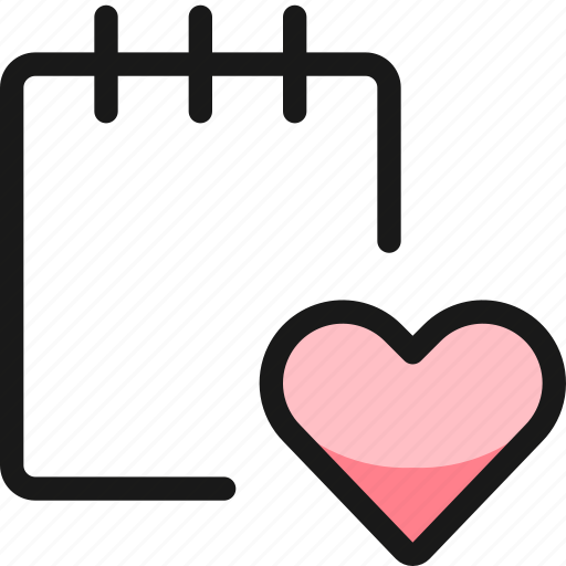 Notes, heart icon - Download on Iconfinder on Iconfinder