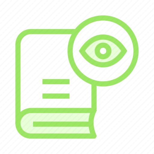 Book, eye, look, reading, view icon - Download on Iconfinder