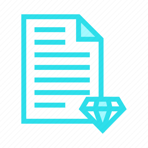 Diamond, document, file, page, paper icon - Download on Iconfinder