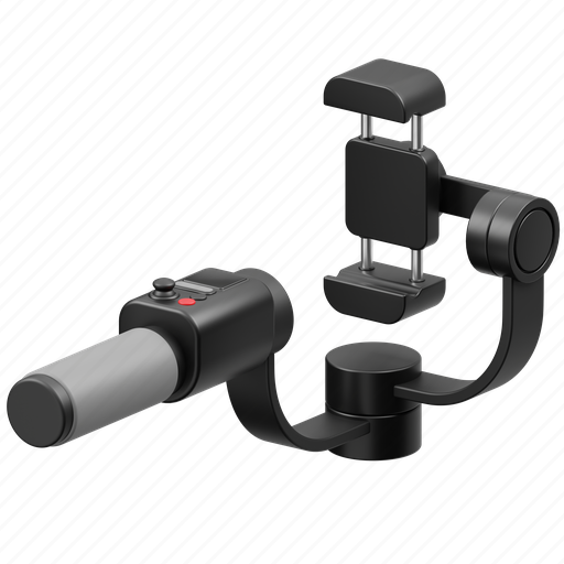 Gimbal, stabilizer, gimbal stabilizer, gimbal-camera, stabilizer-camera, video, photography 3D illustration - Download on Iconfinder