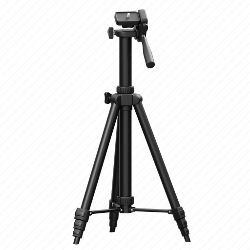 Tripod, photography, photo, studio, equipment, stand, camera stand 3D illustration - Download on Iconfinder