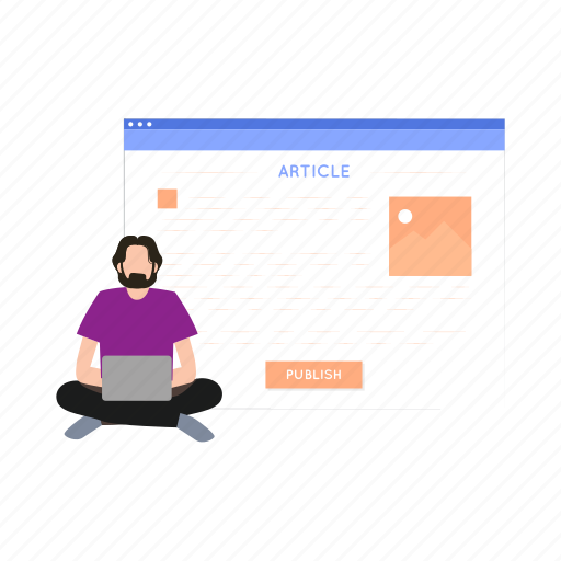 Male, writing, article, working, hobby icon - Download on Iconfinder