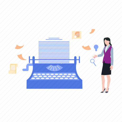 Typewriter, machine, content, writing, work icon - Download on Iconfinder