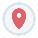 location, map, button, interface