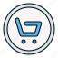 cart, buy, button, interface 