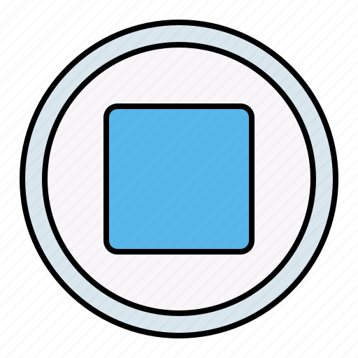 Stop, pause, button, interface icon - Download on Iconfinder