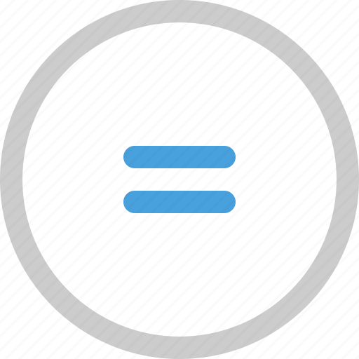 Equal, math, round, sign icon - Download on Iconfinder