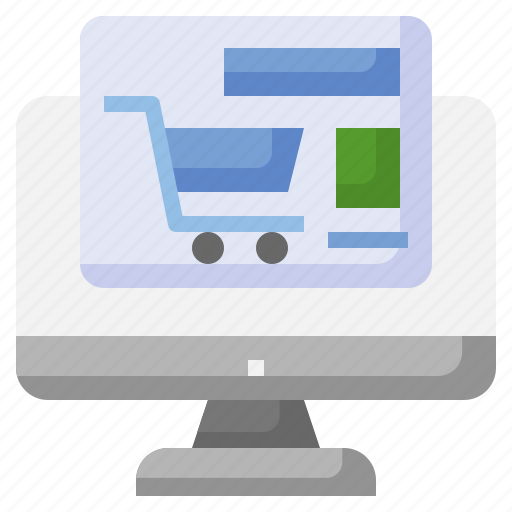 Online, shopping, ecommerce, store, computer, cart icon - Download on Iconfinder