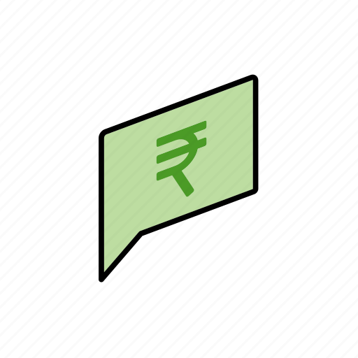 Chat, conversation, dialogue, inr, message, money, question icon - Download on Iconfinder