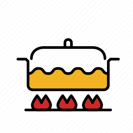 Boil, cook, pot, soup, cooking, food, kitchen icon - Download on Iconfinder
