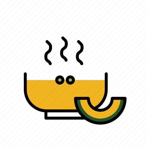 Cook, food, pumpkin soup, soup, kitchen, meal, sweet icon - Download on Iconfinder