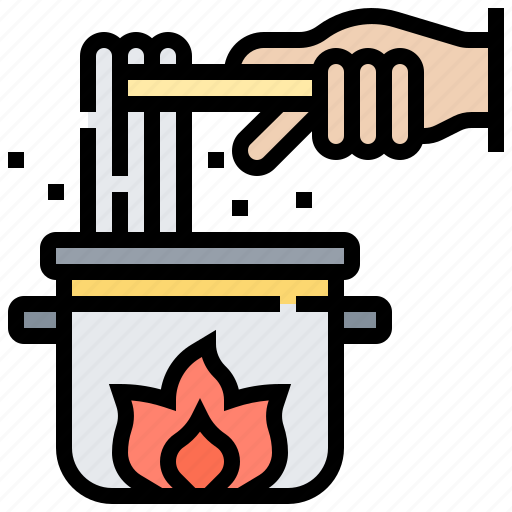 Boil, cook, kitchen, noodles, pasta icon - Download on Iconfinder