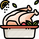chicken, food, leg, roast, turkey