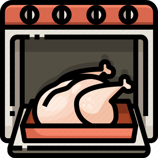 Chicken, cock, cooking, food, leg, oven, turkey icon - Download on Iconfinder