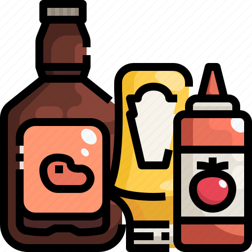 Condiment, food, ketchup, mustard, sauce, spicy icon - Download on Iconfinder