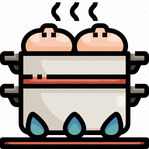 Asian, dimsum, food, meat, steam, steamed icon - Download on Iconfinder