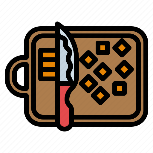 Chop, cooking, dice, kitchen, slice icon - Download on Iconfinder