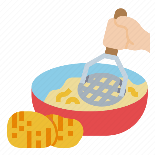 Bowl, cooking, hand, kitchen, potato icon - Download on Iconfinder