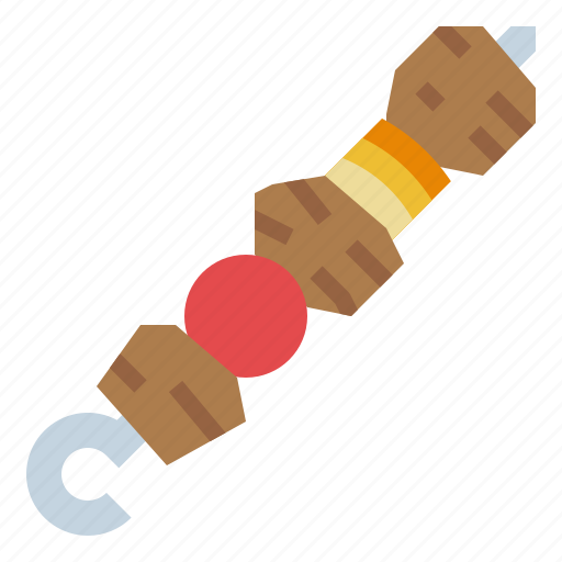 Barbecue, cooking, food, grill, kitchen, meat, skewer icon - Download on Iconfinder